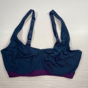 NATORI 7543241 Recharge Underwire Sports Bra Blue Purple Size 36D